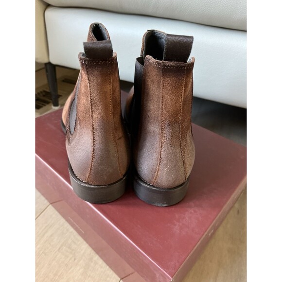 New To Boot New York Charleston Chelsea Boot Men Suede Leather 9.5 M TBH914D - Picture 11 of 16